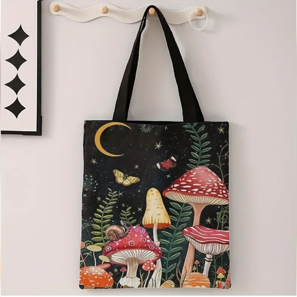 Mushroom fairycore tote bag